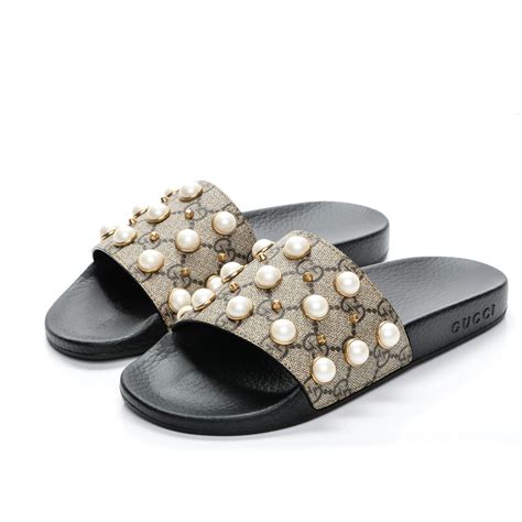 gucci slides pearl|gucci slides outlet.